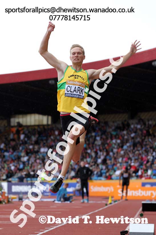 Mens long jump, Sainsbury's British Champs, Alexander Stadium, Birmingham. Photo: David T. Hewitson/Sprts for All Pics